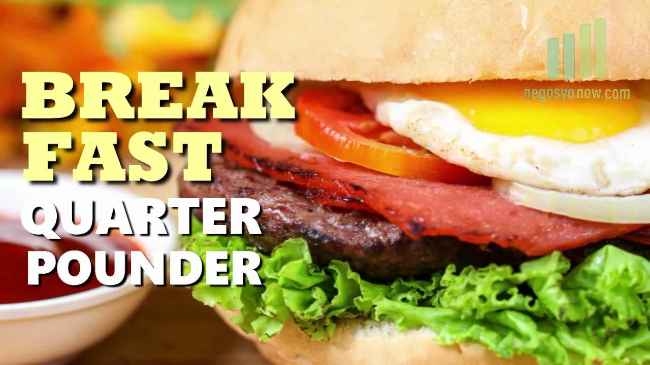 Breakfast Quarter Pounder Burger