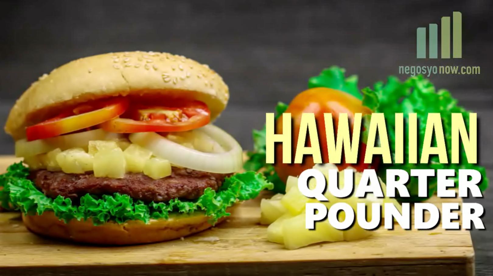 Hawaiian Quarter Pounder Burger
