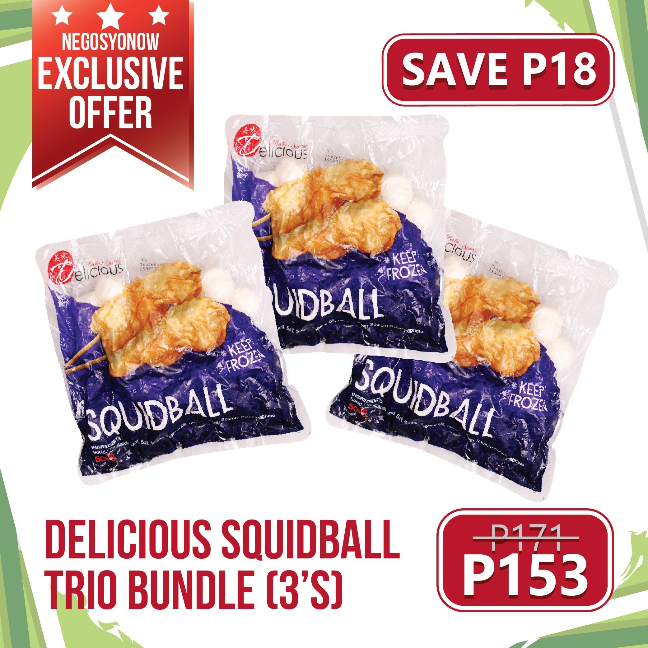 Delicious Squid Ball 500g Trio Bundle (3s)