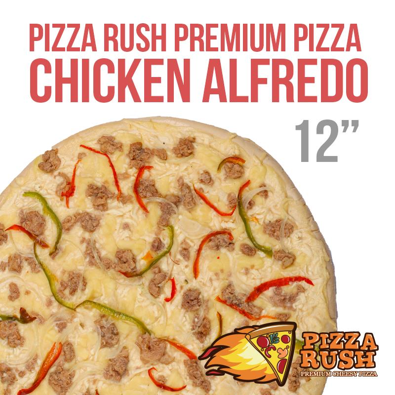 Pizza Rush Frozen Chicken Alfredo Pizza