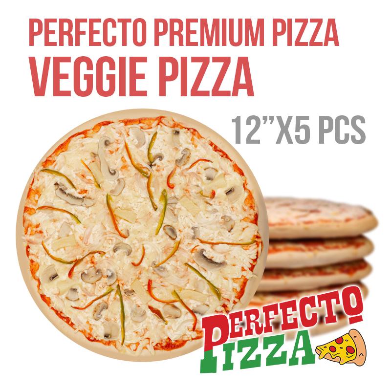 Perfecto Pizza Frozen Veggie Pizza w/ box 5PCS