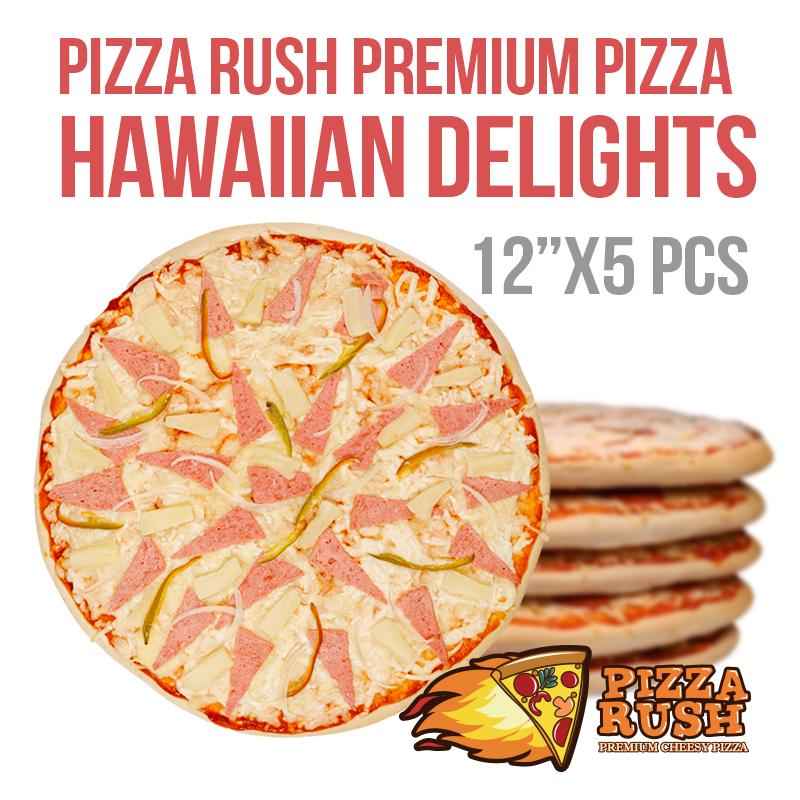 Pizza Rush Frozen Hawaiian Delights Pizza w/ box 5PCS