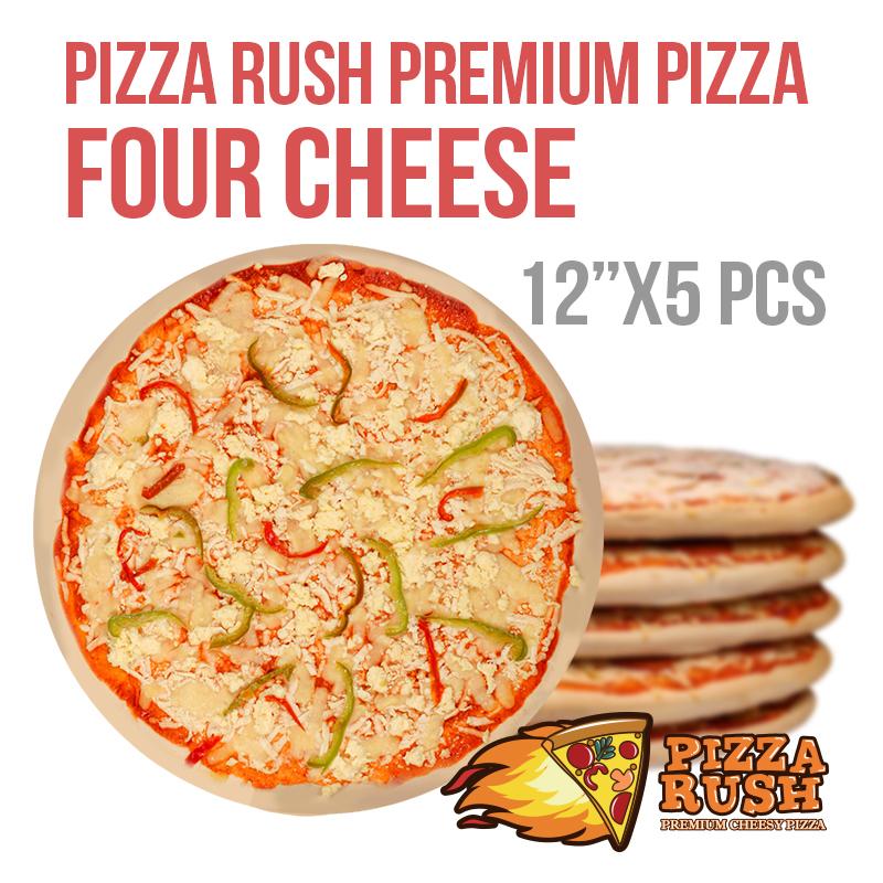 Pizza Rush Frozen Four Cheese Pizza w/ box 5PCS