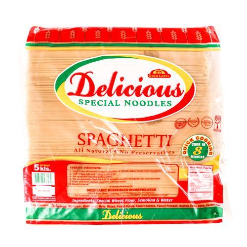 Delicious Pasta Spaghetti 5 kg Bag242.00