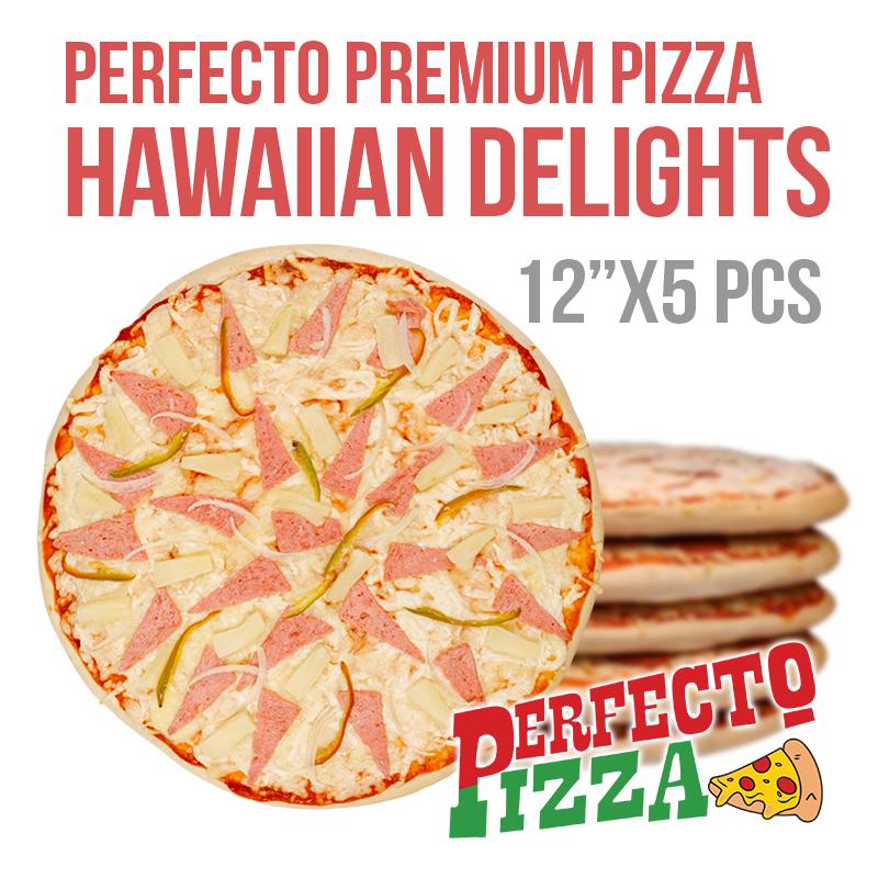 Perfecto Pizza Frozen Hawaiian Delights Pizza w/ box 5PCS