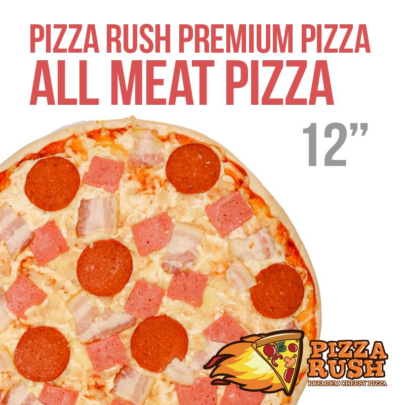 Pizza Rush Frozen All Meat Pizza