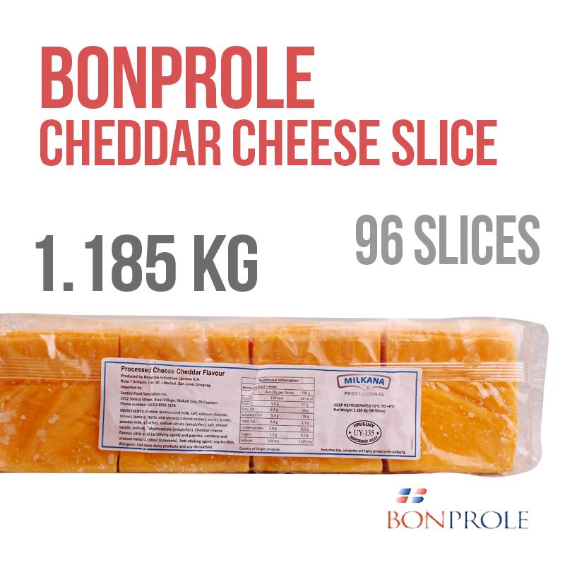 Bonaprole Cheddar Cheese Slice 96s