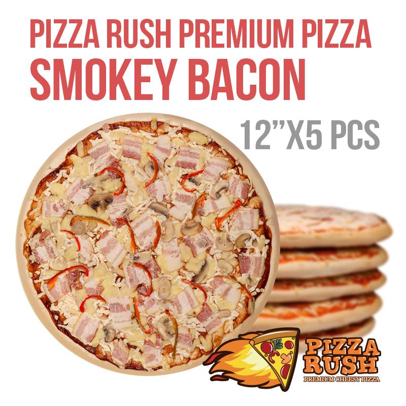 Pizza Rush Smokey Bacon Pizza w/ box 5PCS
