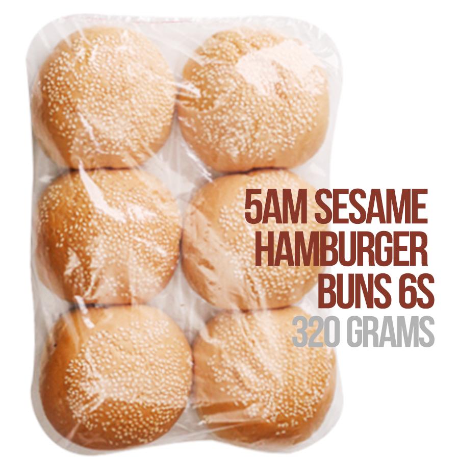 5AM Sesame Hamburger Buns 6s