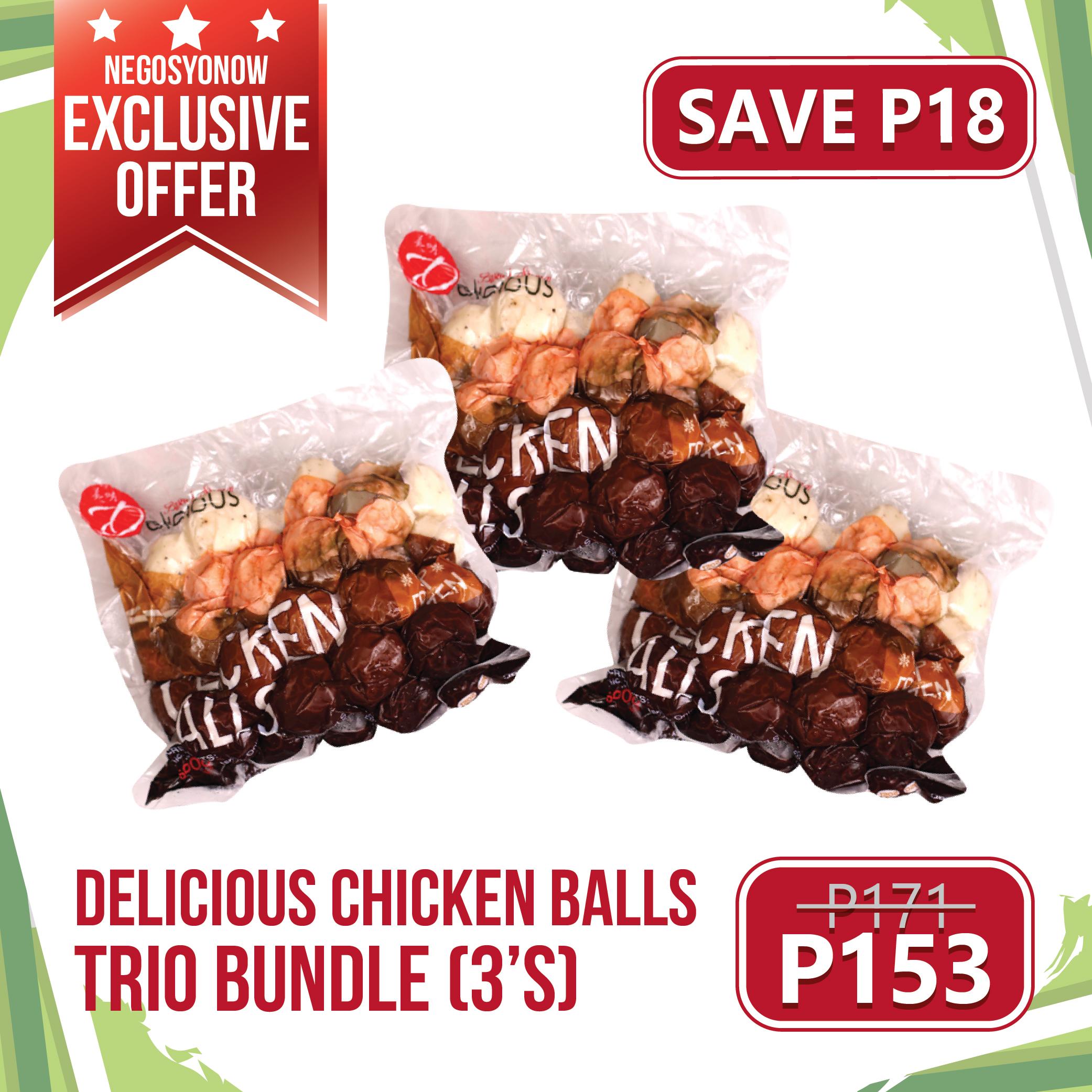 Delicious Chicken Ball 500g Trio Bundle (3s)