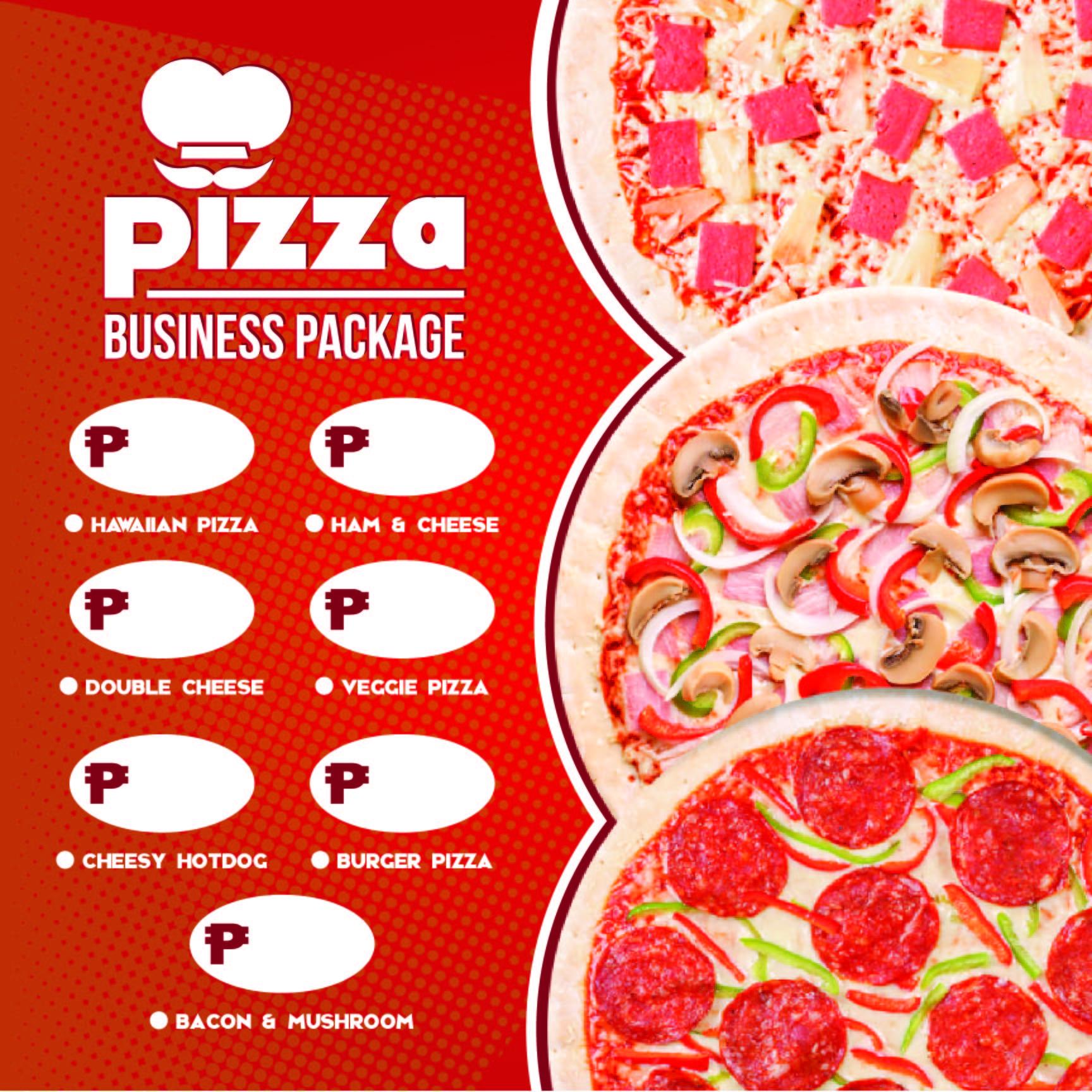 OPC Pizza Package Menu Tarp 17x17 in