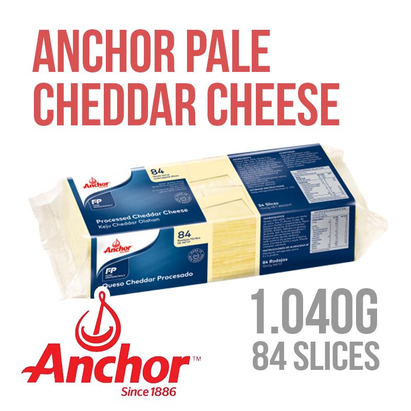 Anchor Pale Cheddar 84 slice 1.040kg