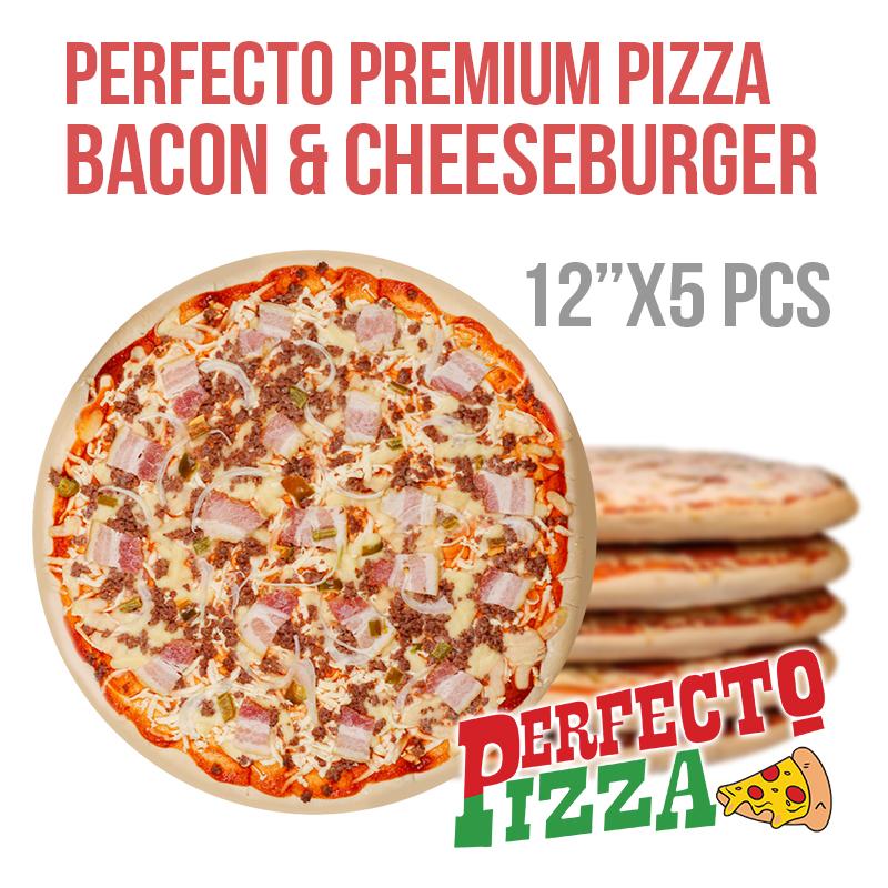 Perfecto Pizza Frozen Bacon & Cheese Burger Pizza w/ box 5PCS