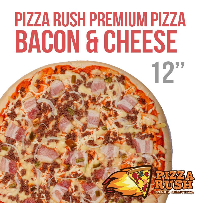 Pizza Rush Frozen Bacon and Cheese Pizza
