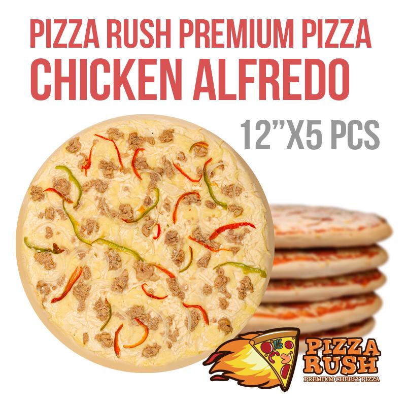 Pizza Rush Frozen Chicken Alfredo Pizza w/ box 5PCS