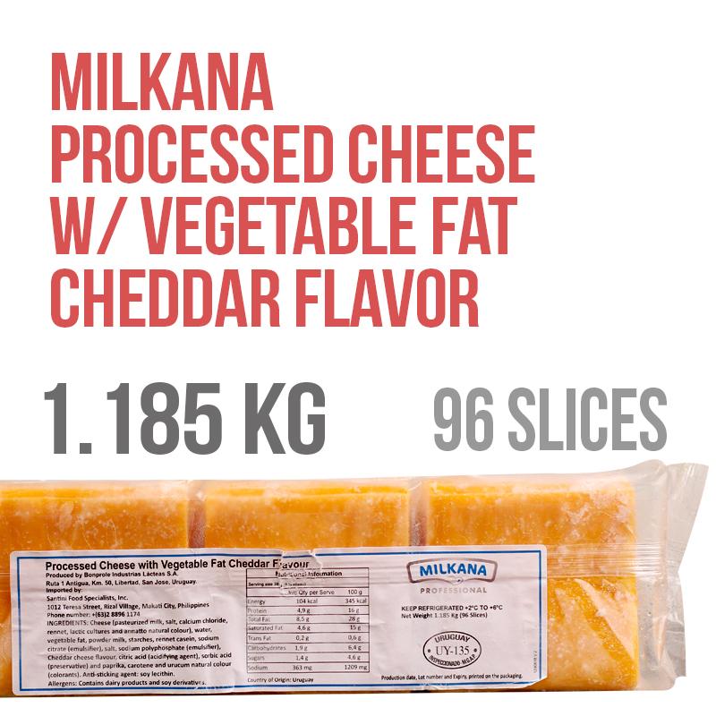 Milkana Bonprole Blended Processed Cheese Cheddar Flavour 96 slices