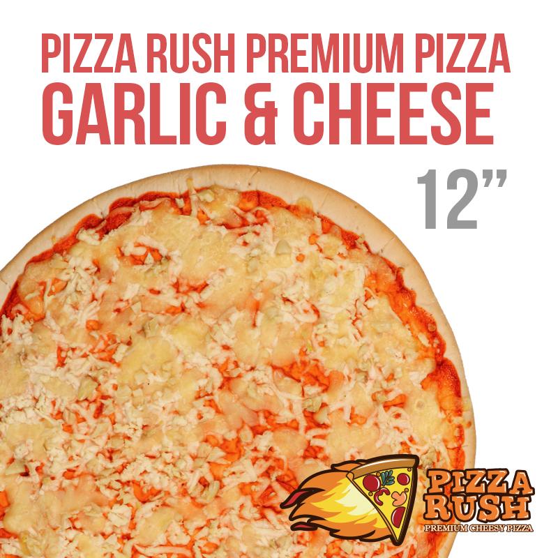 Pizza Rush Frozen Garlic and Cheese Pizza