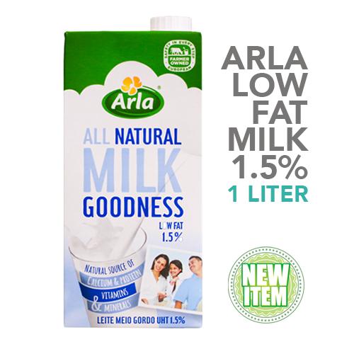 Arla Low Fat Milk 1 L x 12