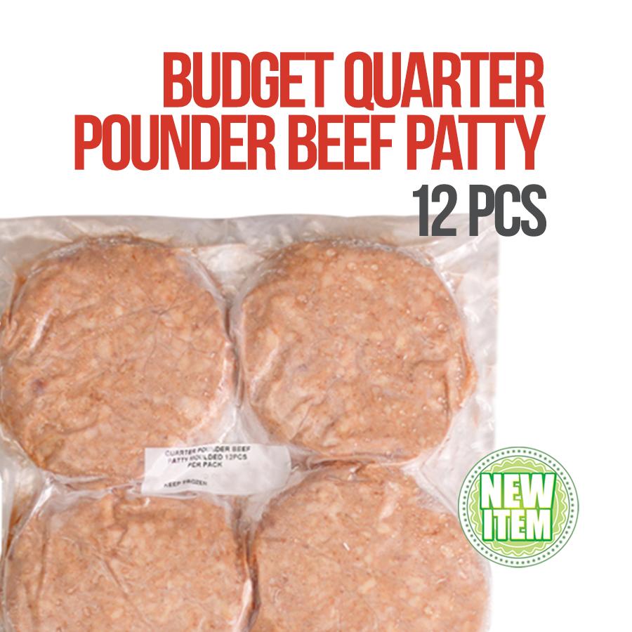 Buddies Budget Quarter Pounder Beef Patty 12pcs
