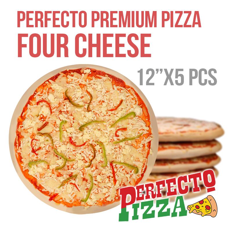 Perfecto Pizza Frozen Four Cheese Pizza w/ box 5PCS