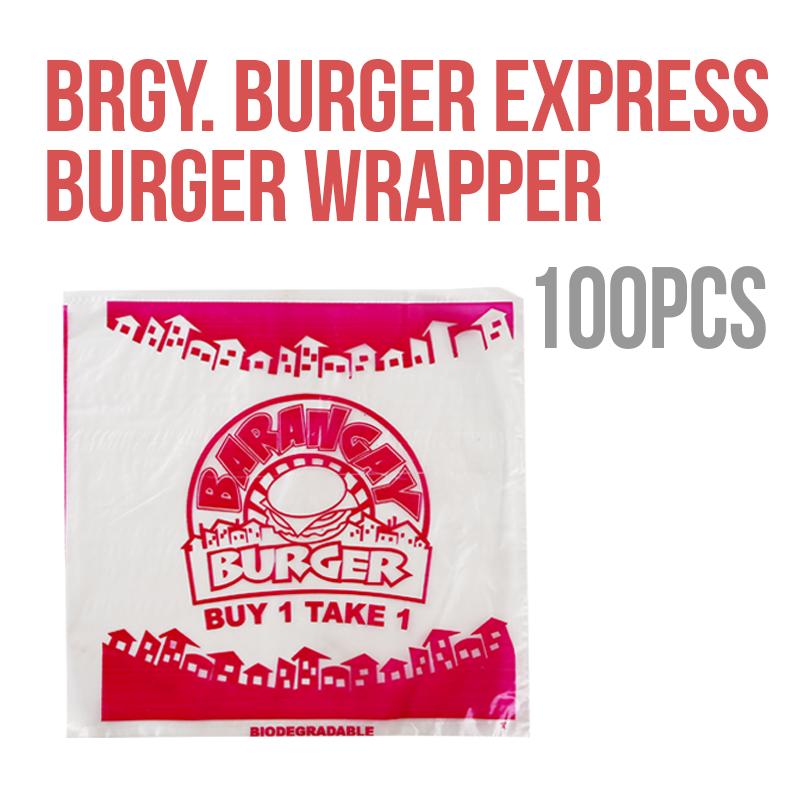 Barangay Burger Plastic Wrapper 100pcs