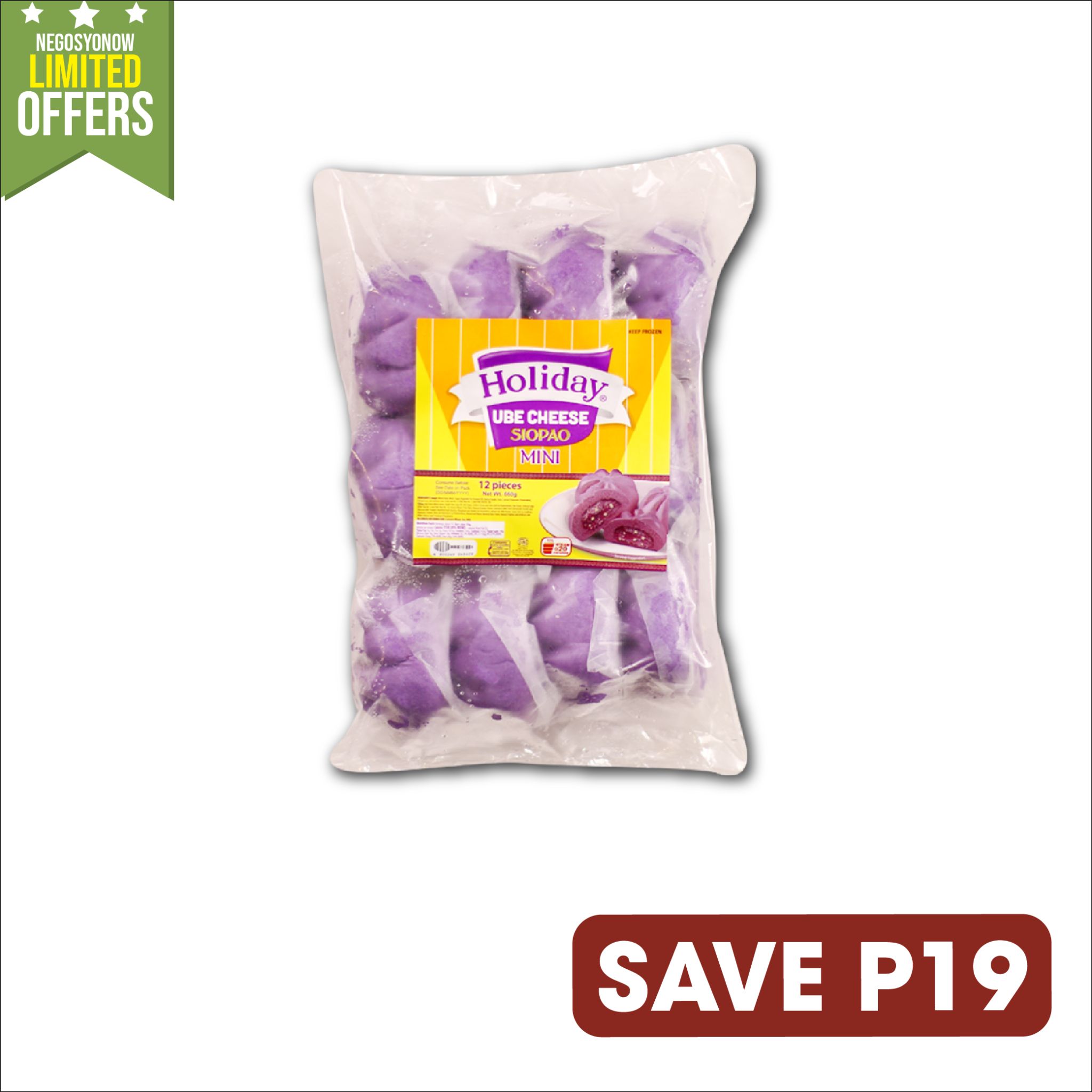 Holiday Ube Cheese Siopao 12 pcs