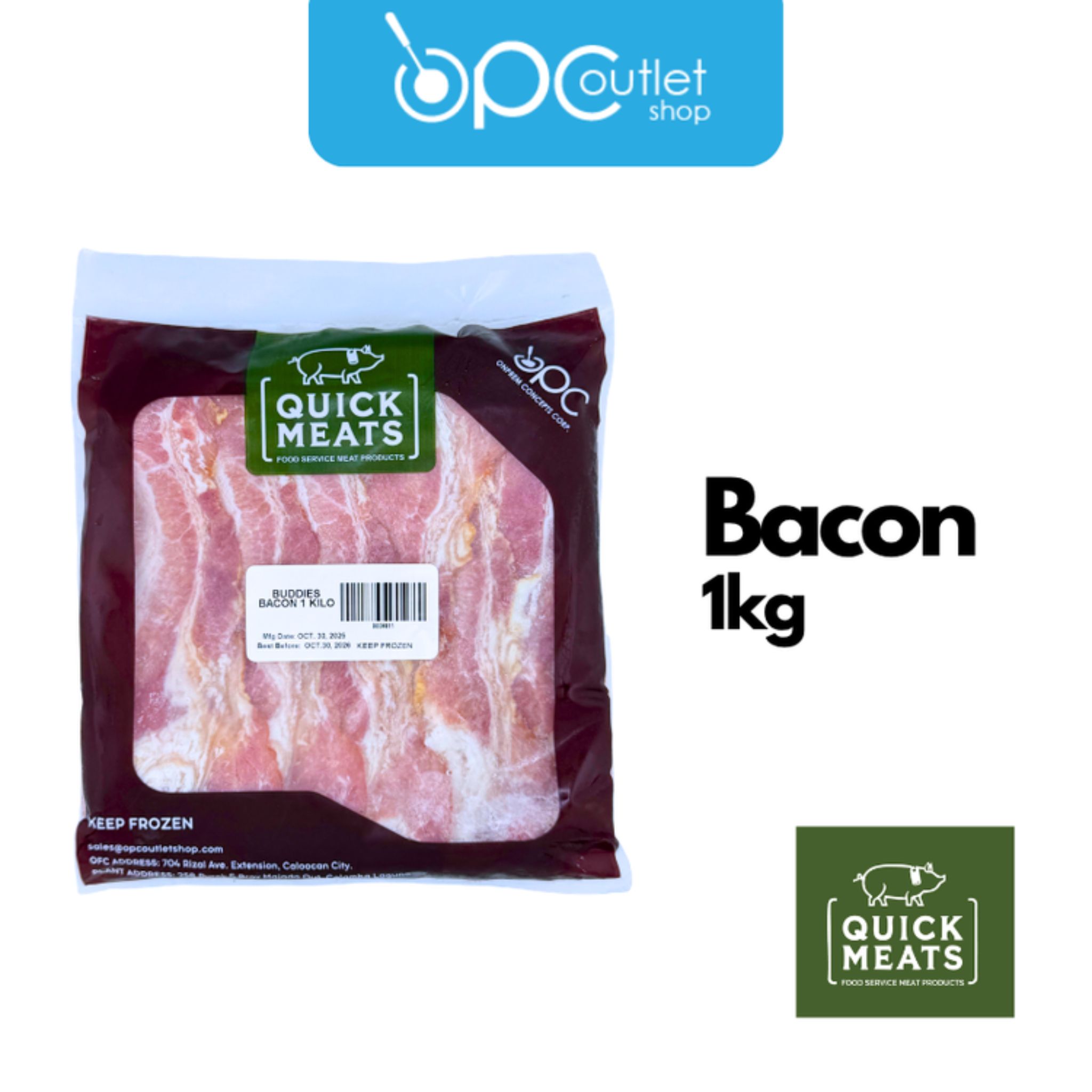 Quickmeats Bacon 1 kg