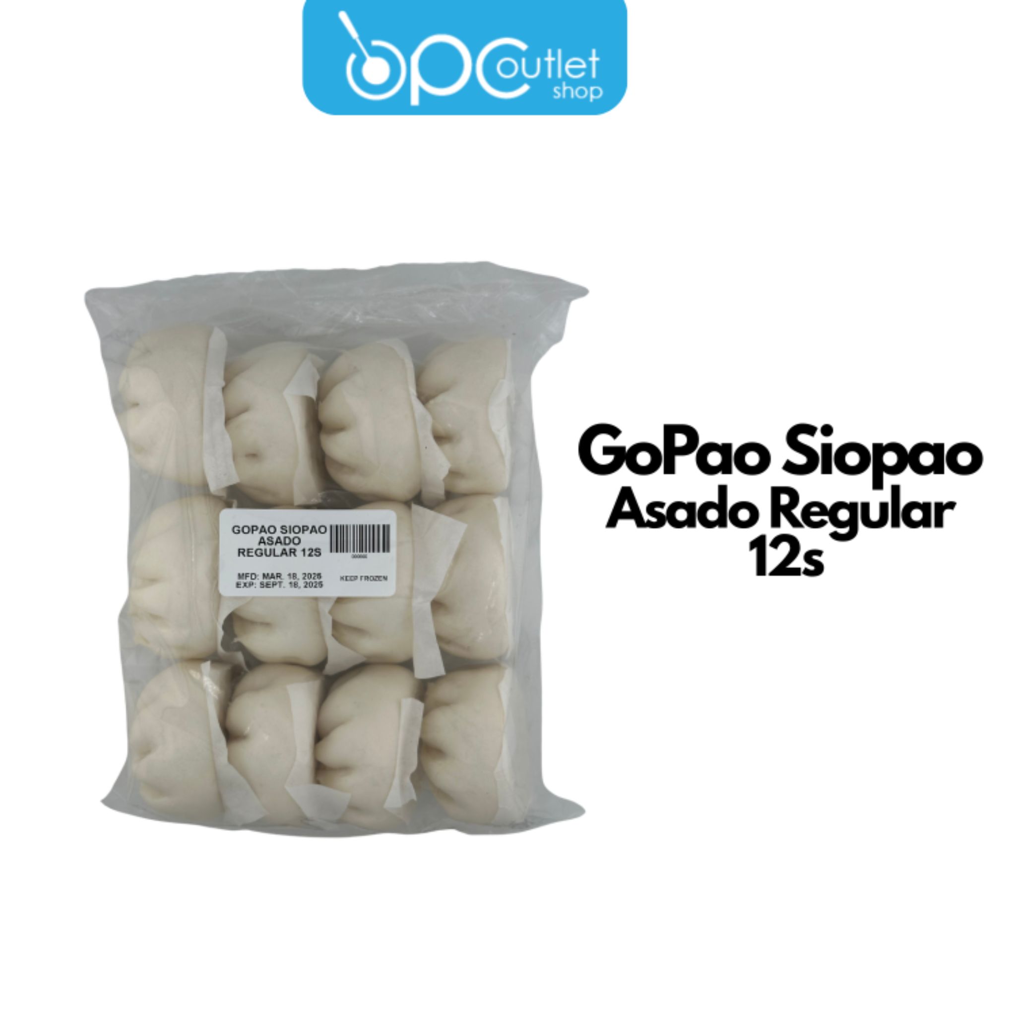 Gopao Siopao Regular Asado 12s