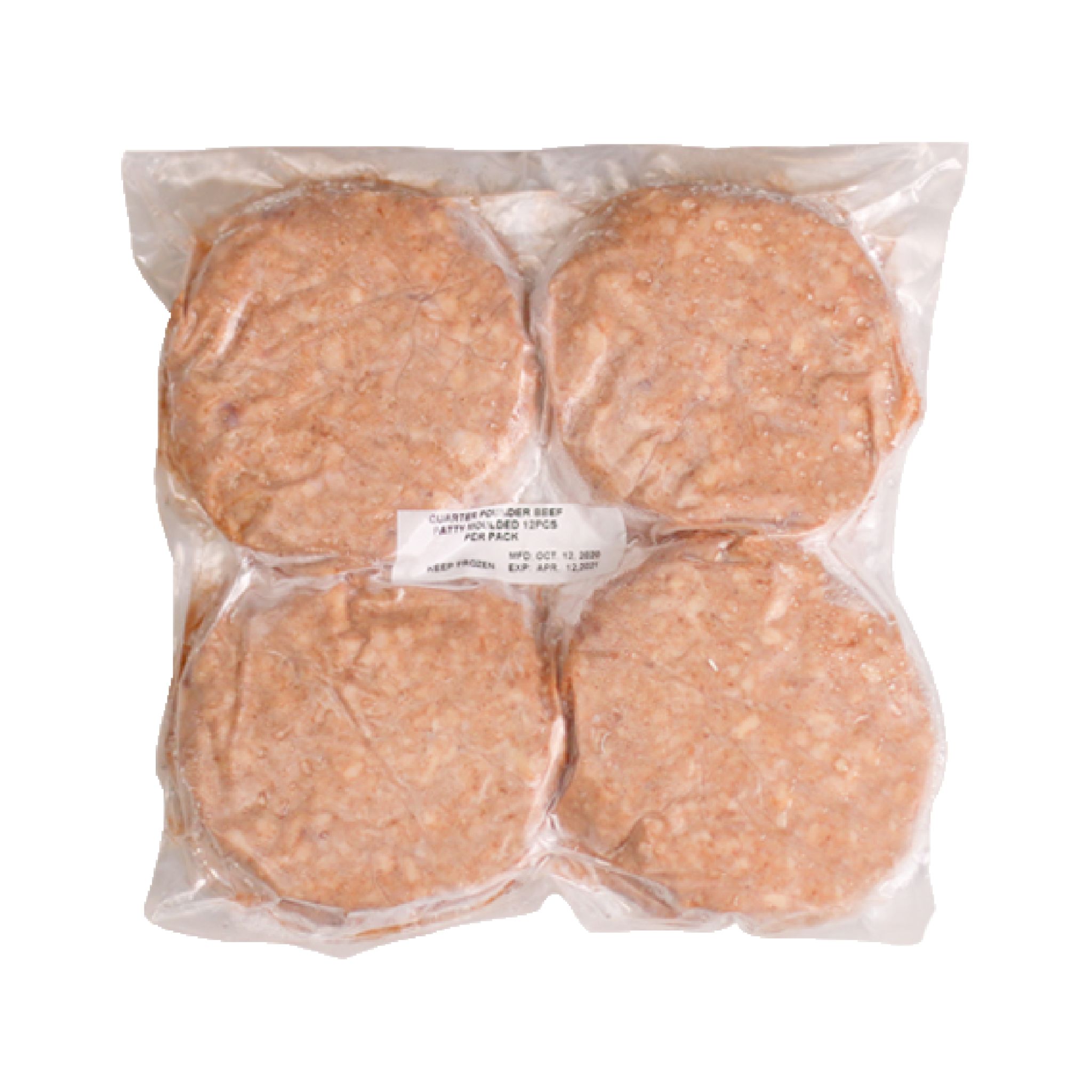 Buddies Budget Quarter Pounder Beef Patty 12pcs