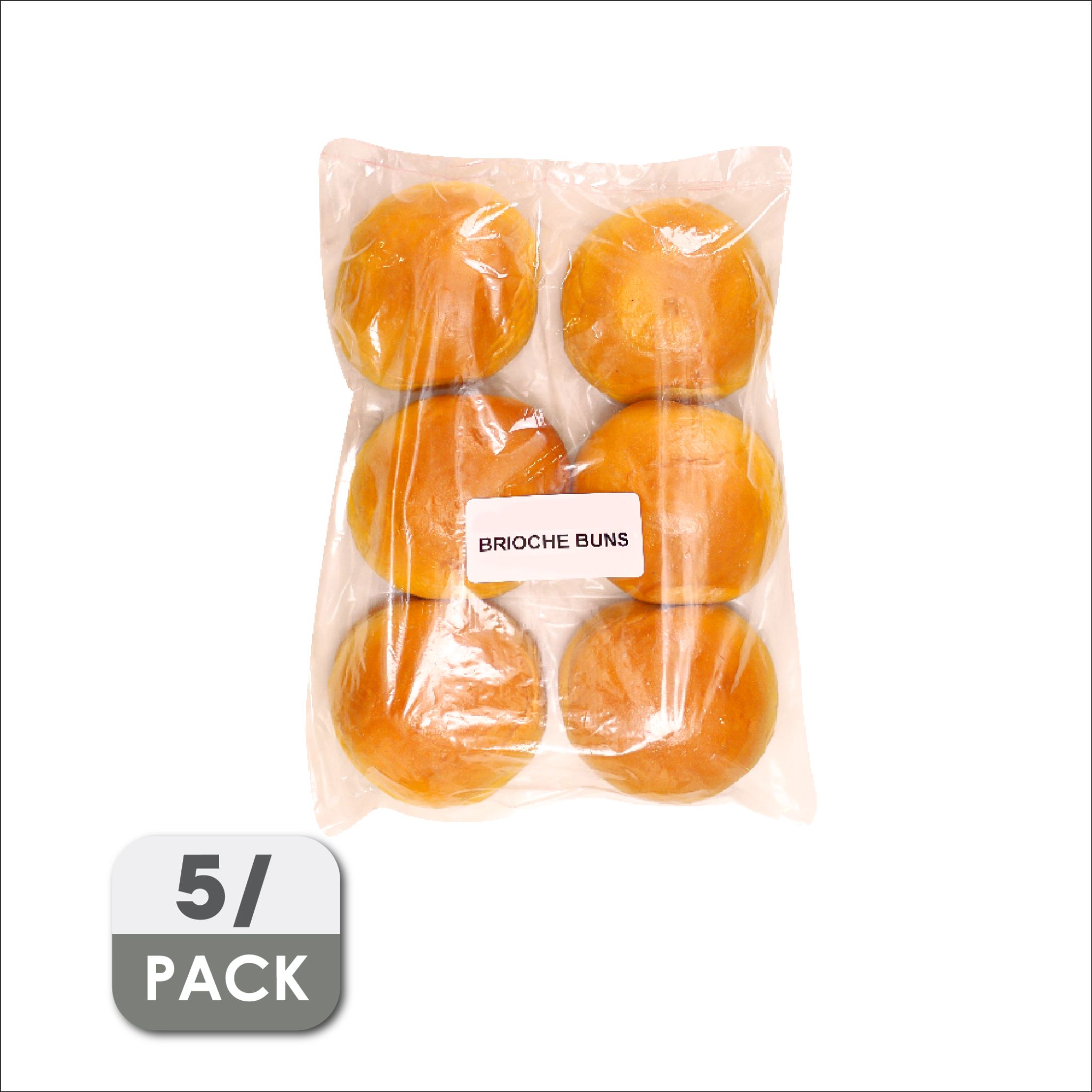 5AM Brioche Buns 6s x 5